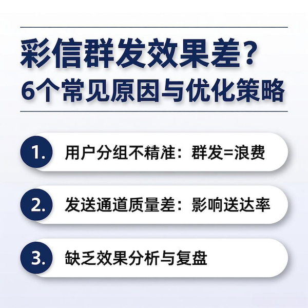 彩信群发效果差常见原因示例